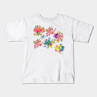 Water Color Florals Kids T-Shirt